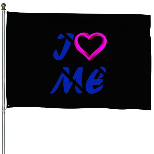 love / i love me / fall in love House Flags