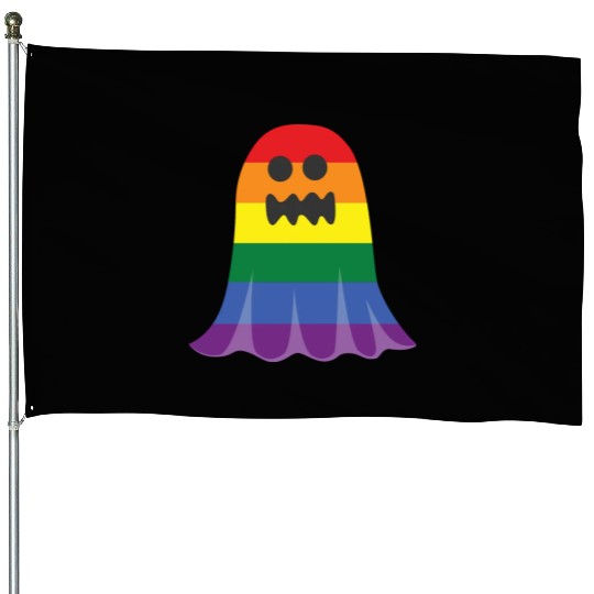 ghost gay pride funny House Flags