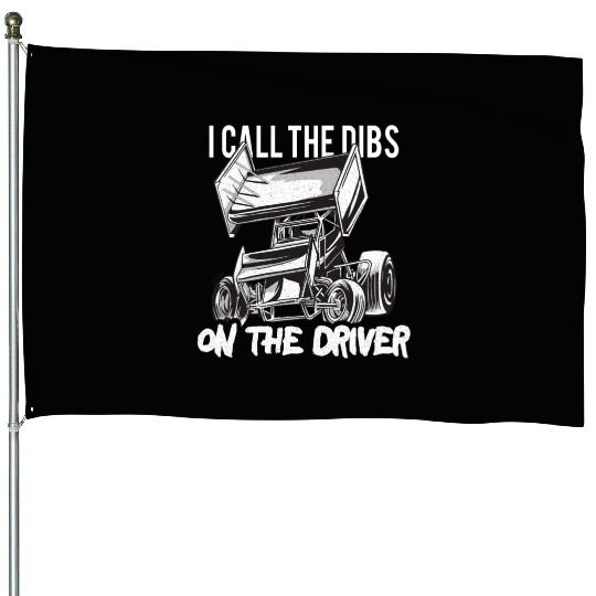 Sprint Car Mom Dirt Track Racing Racing Race Day House Flags