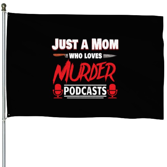 True Crime Murder Spy Crime Interest Gift Idea House Flags