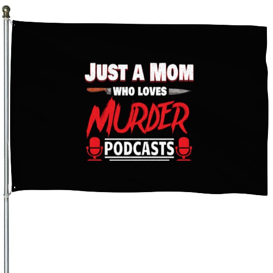 True Crime Murder Spy Crime Interest Gift Idea House Flags