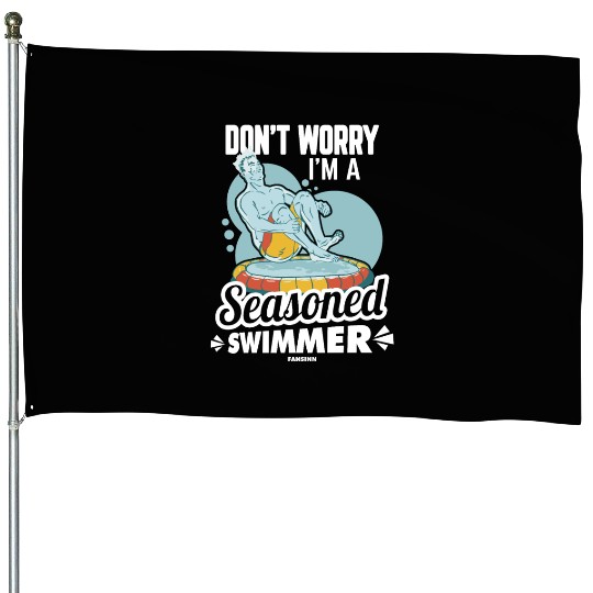 Swimming lifeguard swimming course outdoor pool gi House Flags