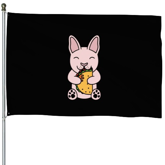 Sphynx Cat Taco Lover House Flags