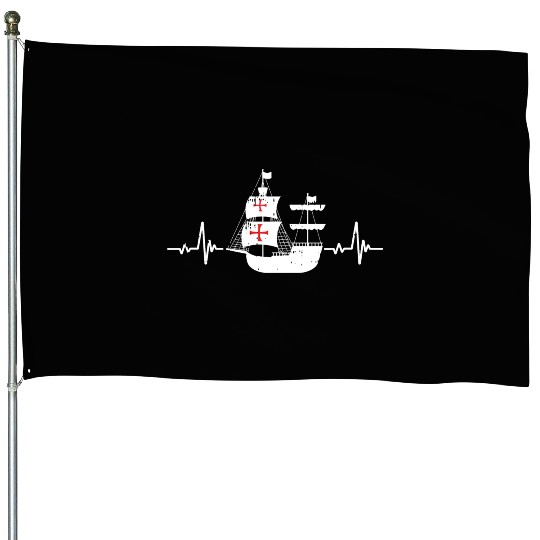 Columbus Day Italian Pride House Flags