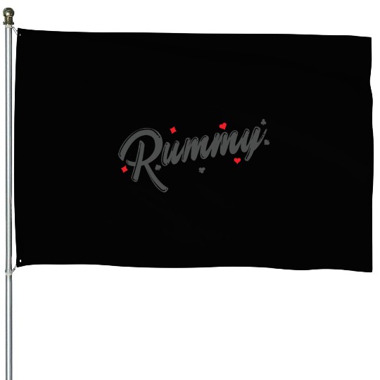 Rummy Hobby Card Game Romme playing Card House Flags
