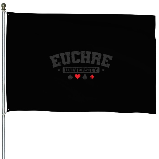 Euchre University Deck of playing Cards House Flags