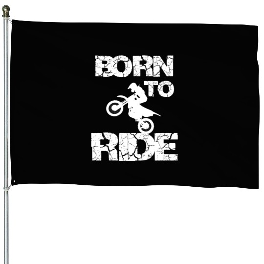 motorcycle riding House Flags summer badass born to ride