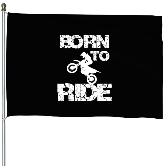 motorcycle riding House Flags summer badass born to ride