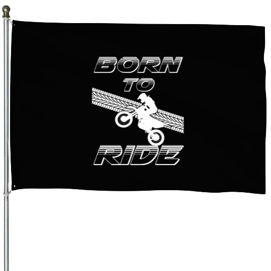 motorcycle riding House Flags summer badass born to ride