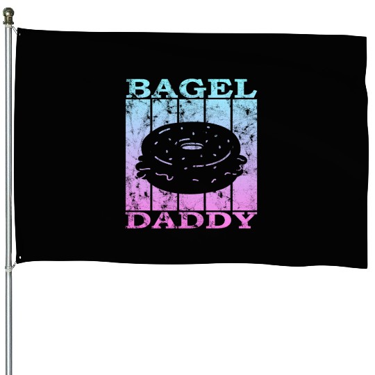 bagel dad 4 House Flags
