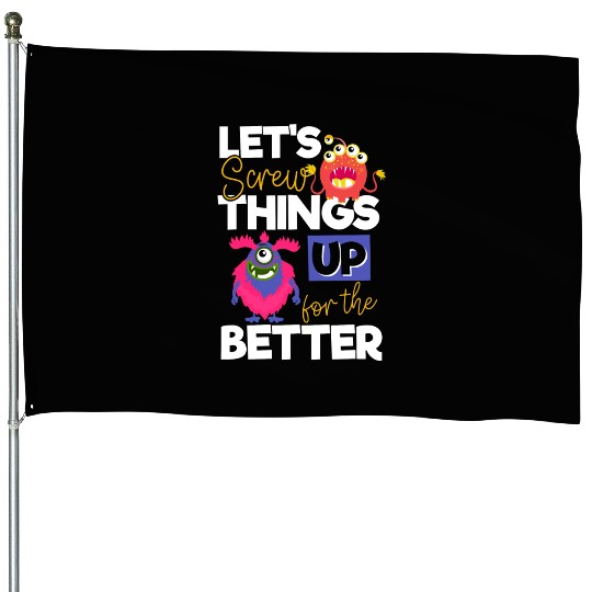 Monster Comic Little Sister House Flags