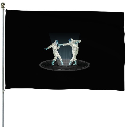 Dancing Astronauts House Flags