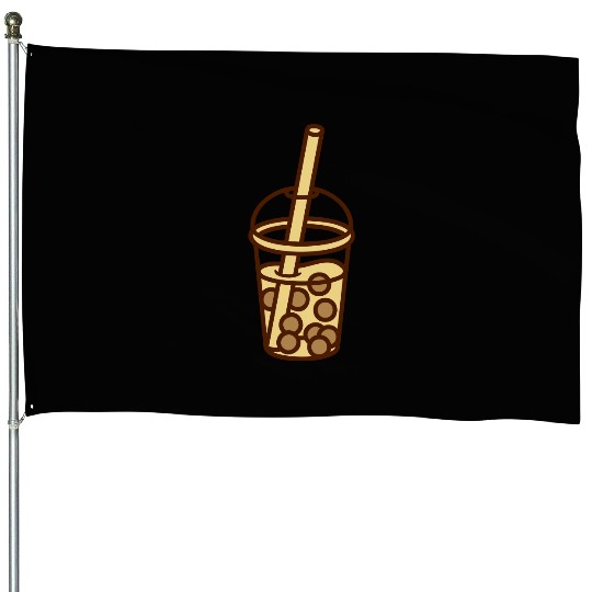 Bubble tea comic design House Flags