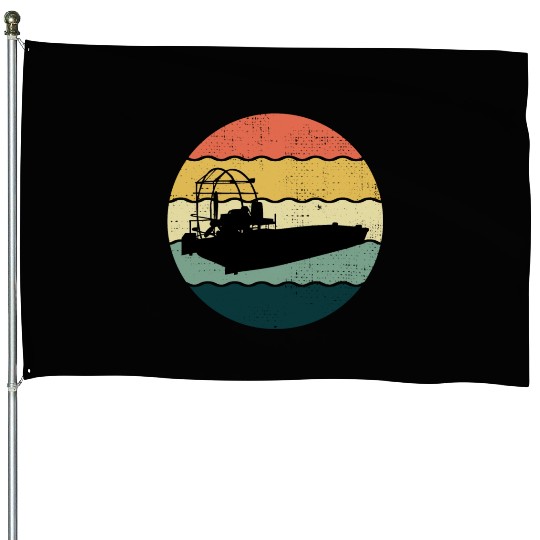 Airboat Fanboat Airboating Planeboat Swamp boat House Flags