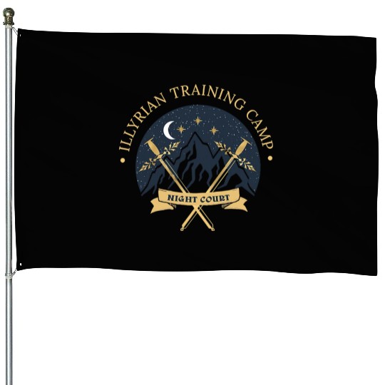 ACOTAR Illyrian Training Camp Camping Lover House Flags