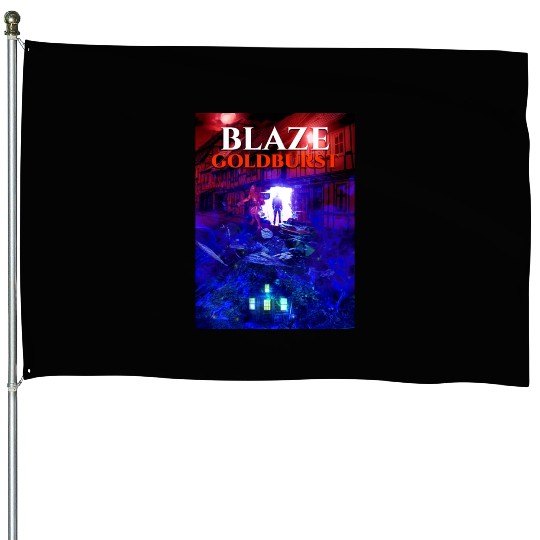 Blaze Goldburst Fantasy Book Monster Haunted House Flags