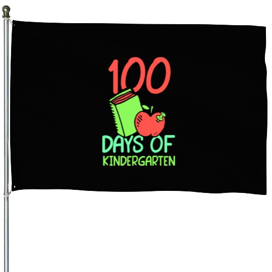 100 Days Of Kindergarten Sayings Cute Sweet Team House Flags