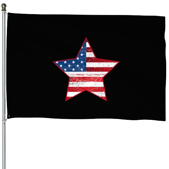 US Flag Star Patriotic House Flags Stars Stripes