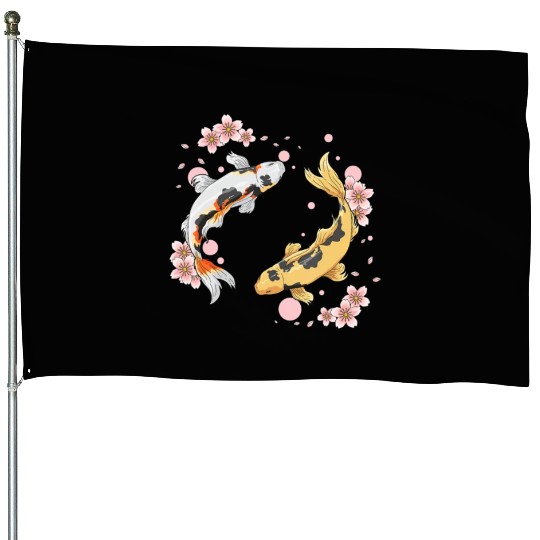 Japanese Koi Fish Carp Pond Japan Tattoo For Koi House Flags