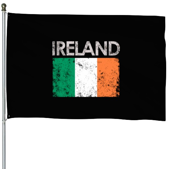 Vintage Ireland Irish Flag Pride House Flags