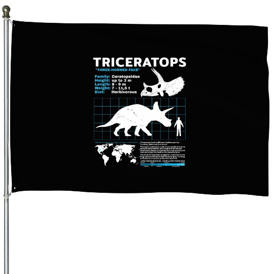 triceratops fact sheet House Flags