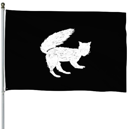 Squirrel Fox Animal lover House Flags