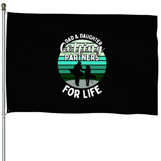 Father and daughter golf gift matching outfit House Flags