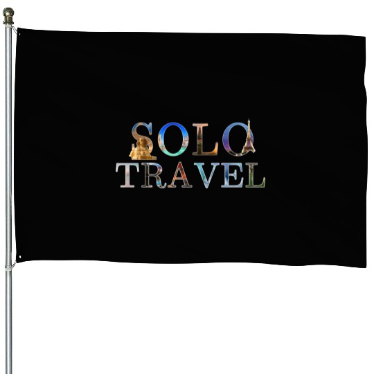 in love with solo travel, in all seasons House Flags