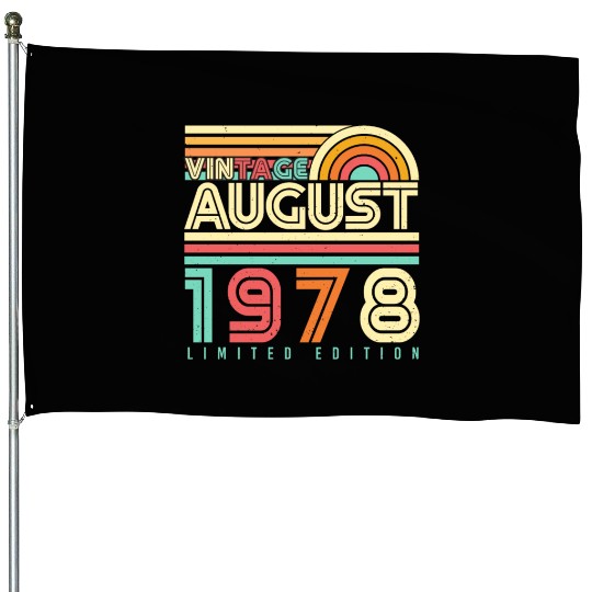 August 1978 Vintage House Flags