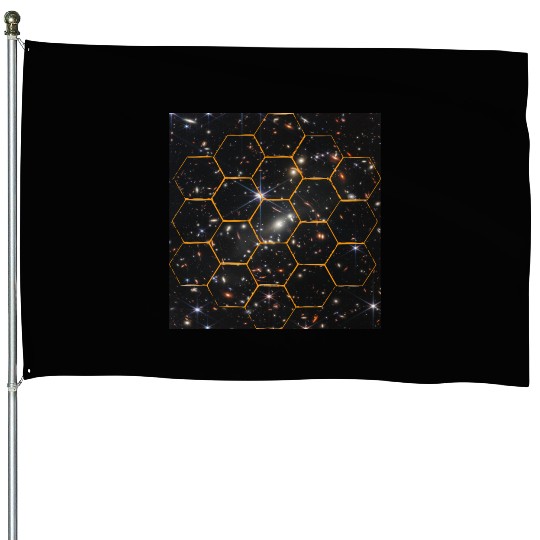 design of james webb space House Flags
