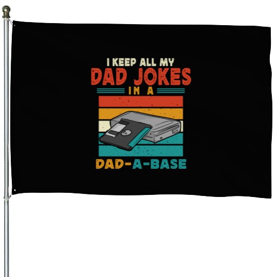 Dad Joke Data Scientist Pun Computer Science Papa House Flags