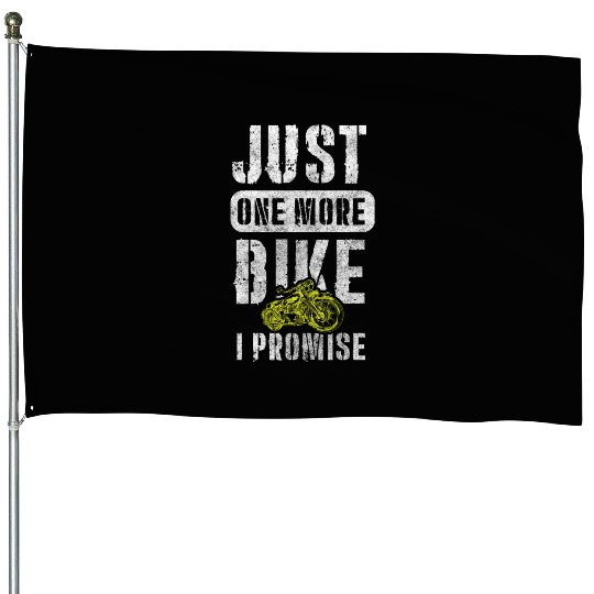 Biker Chopper Racing House Flags