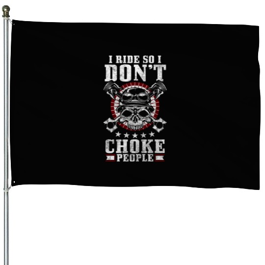 Biker Chopper Husqvarna Motorsport House Flags