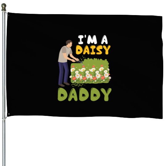 Daisy Garden Gardening Gardener House Flags