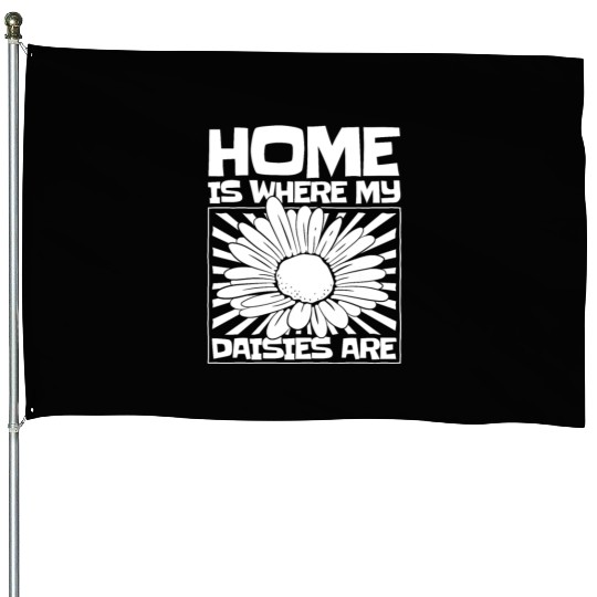 Daisy Garden Gardening Gardener House Flags