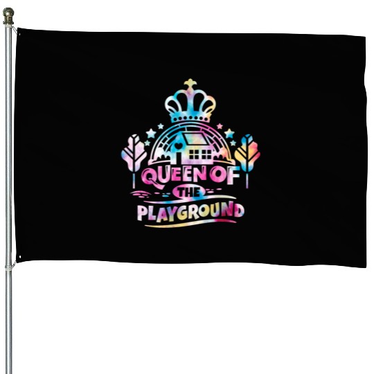 Queen of The Playground Back to School House Flags