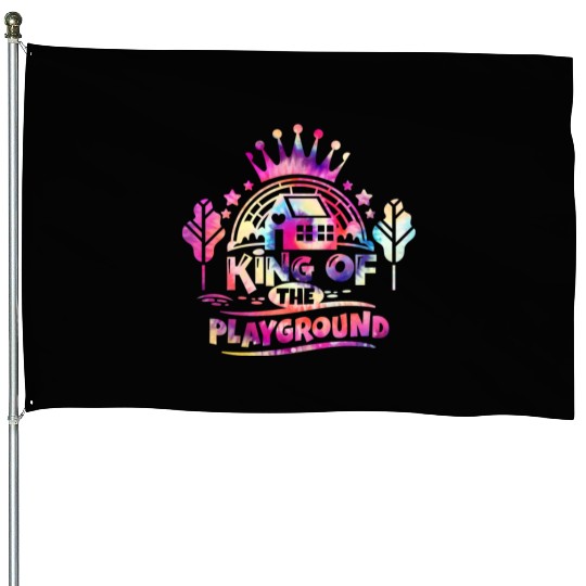 King of the Playground Back to School House Flags
