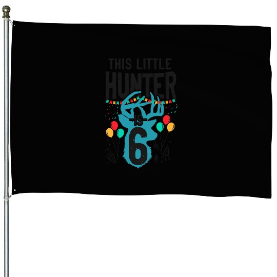 Buck Deer Hunting Hunter Kid House Flags