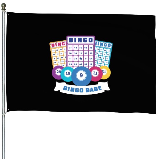 Bingo Card Game Grandma Bingo Player Bingo Cards House Flags