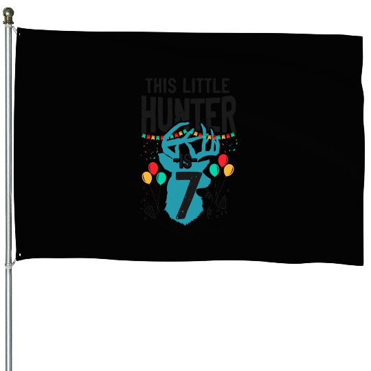 Buck Deer Hunting Hunter Kid House Flags