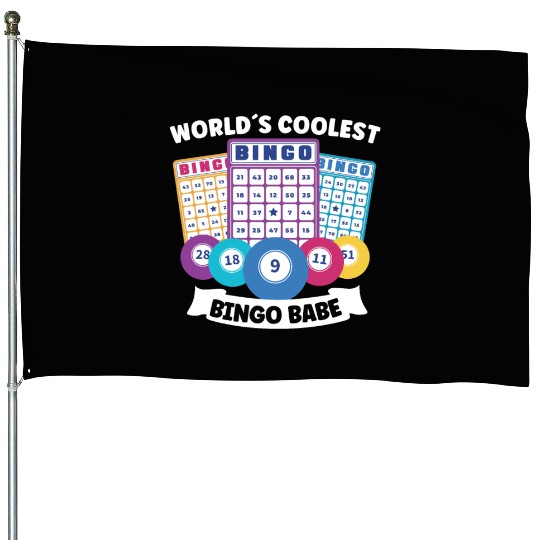 Bingo Card Game Grandma Bingo Player Bingo Cards House Flags