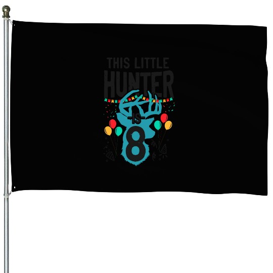 Buck Deer Hunting Hunter Kid House Flags