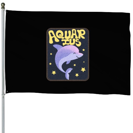 Aquarius Sign Animal House Flags