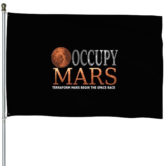Occupy Mars Terraforming Space Race House Flags