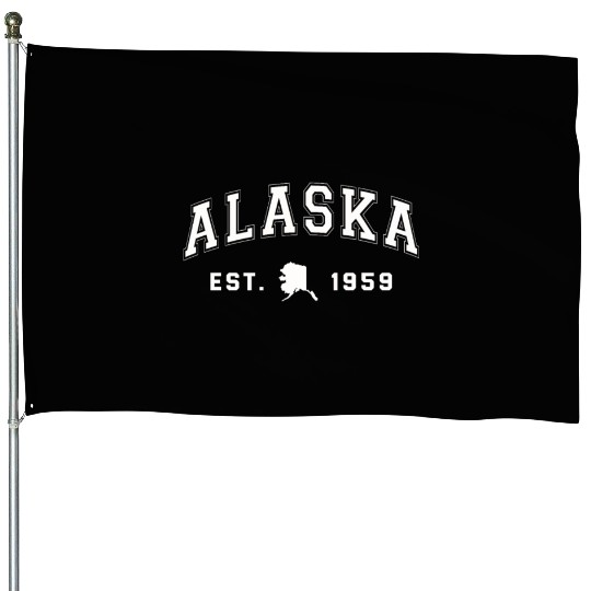 Alaska Gift USA Natur Bär Denali Grizzly Wald House Flags