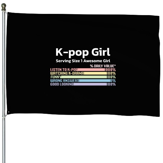 kpop girl, k pop music, korean pop music House Flags