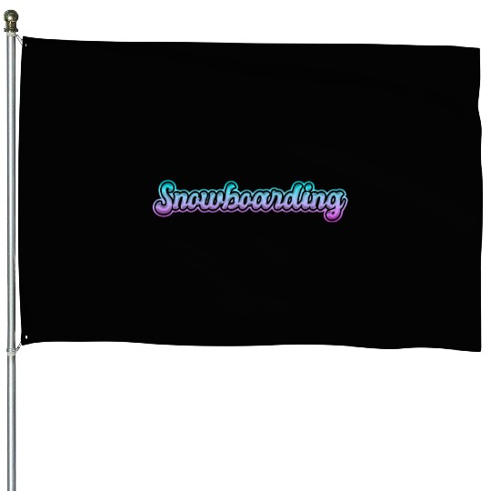 snowboarding House Flags
