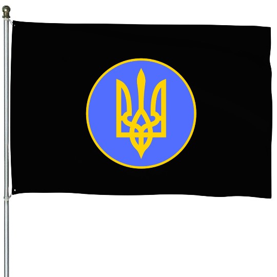 Ukraine trident House Flags