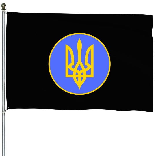 Ukraine trident House Flags