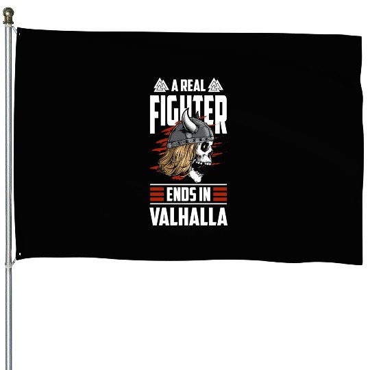 Odin Norse Runes Mythology Hammer Valhalla God House Flags